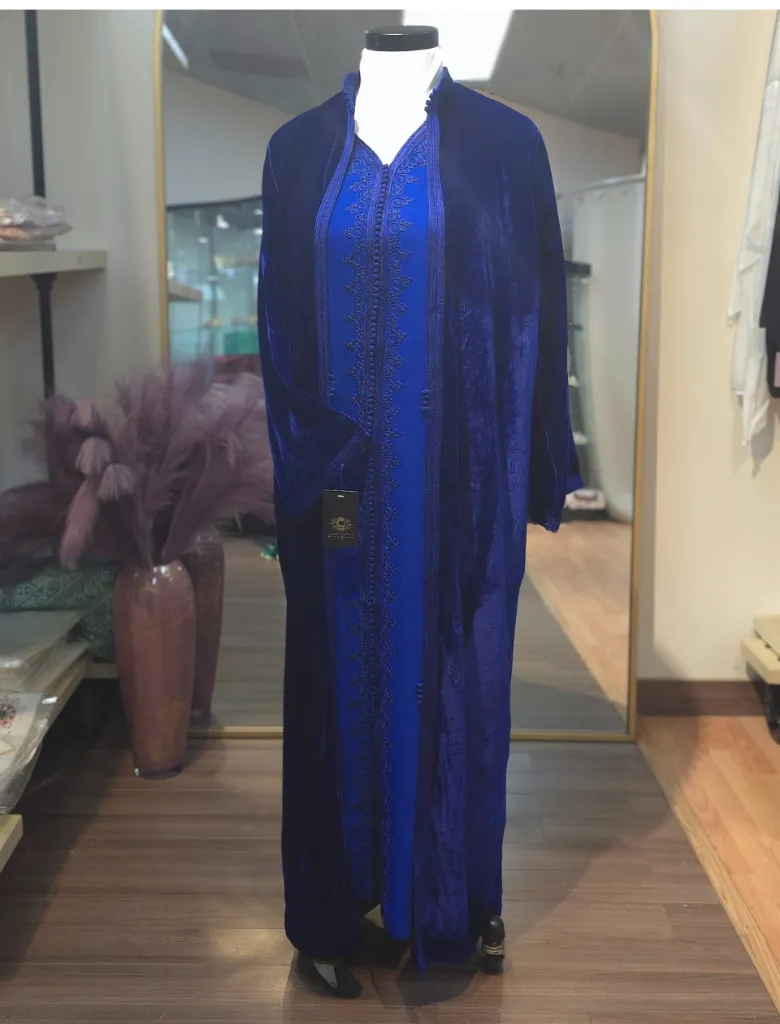 Kimono velvet Blue