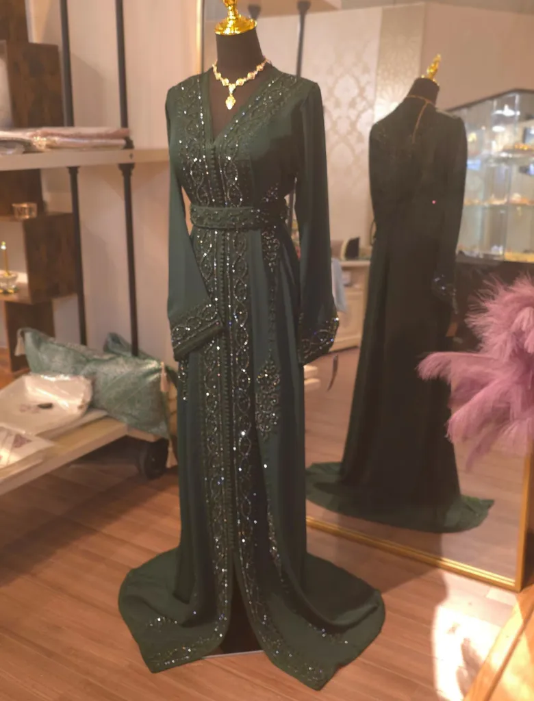 Caftan Celia Forest Green (XS)