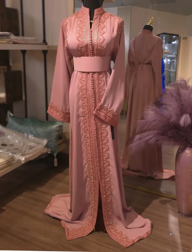 Caftan Ahlam Old Pink