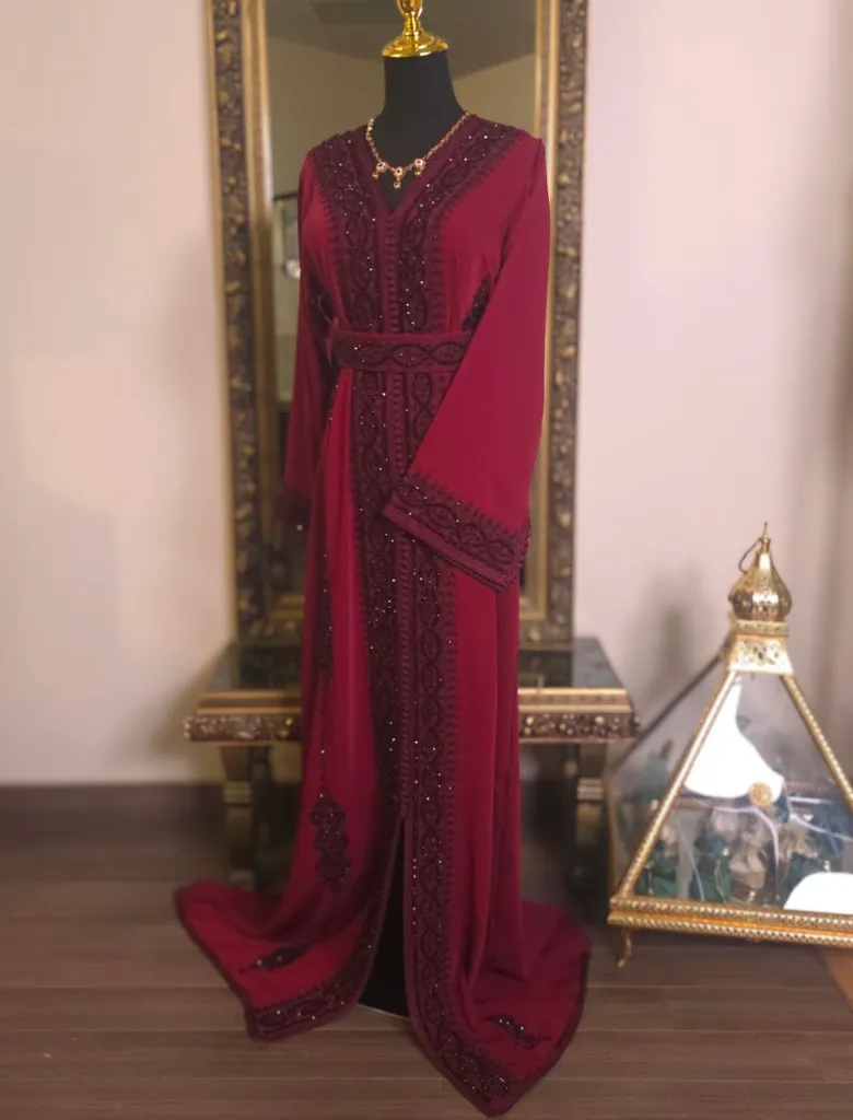 Caftan Celia Burgundy